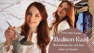 Refreshing My Red Hair Color at Home Trying Madison Reed Genova Red Canella Gloss Weasley Red