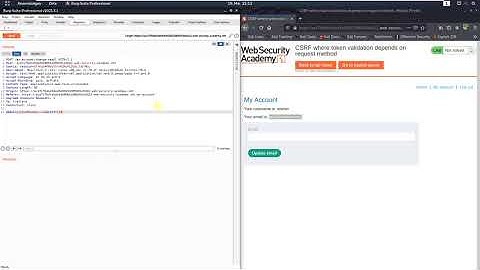 CSRF where token validation depends on request method (Video solution, Audio)