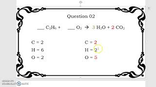 Balancing Equations Practice - Question 02