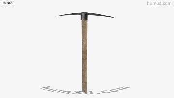 Pickaxe 3D model by 3DModels.org