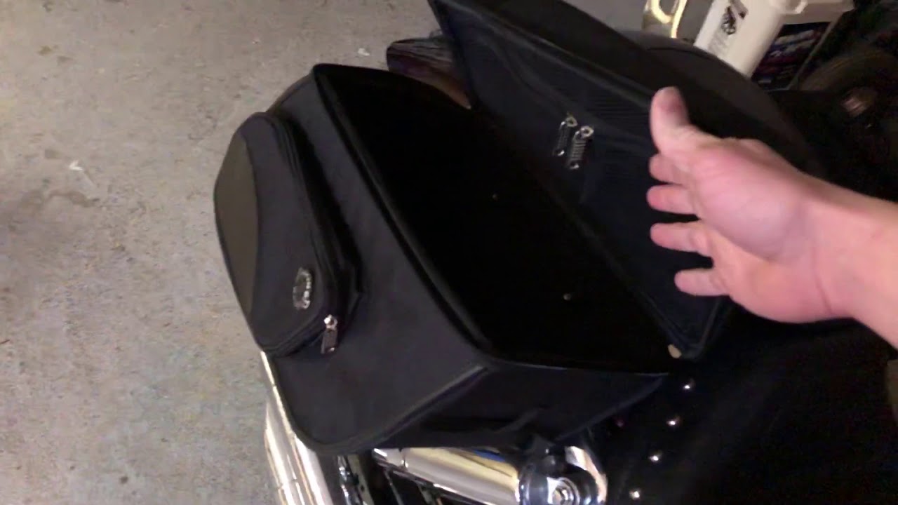 Honda VTX 1800c Motorcycle Saddlebags Review YouTube