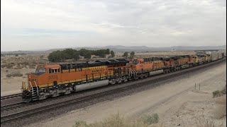 4K: TRAINS IN BARSTOW (OCTOBER 2021) FT. BNSF EXCURSION