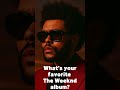 What’s your favorite album by The Weeknd?