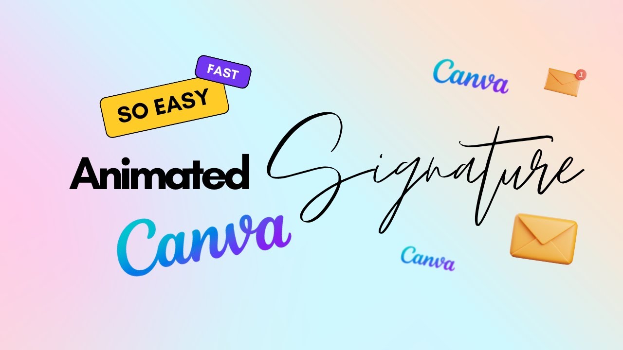 Create An Animated Email Signature In Minutes Easy Canva Tutorial