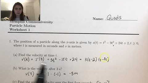 Girls Teach Calculus: Particle Motion Derivative Topics (Advanced Derivative Topics  Unit)