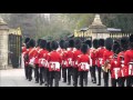 The Band Of The Irish Guards. Windsor Castle Changing of the Guard  April 11 2016