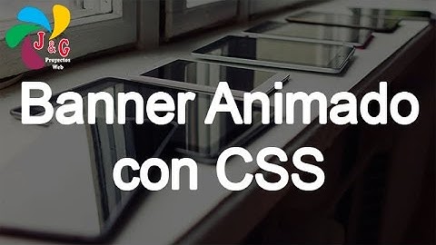 Banner animado con HTML y CSS