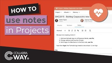 How to Use Notes in Projects |  Design Project Management | Cway® by Collabra