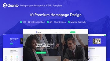 Quanto - Creative Multipurpose Responsive HTML Template | Themeforest Website Templates and Themes