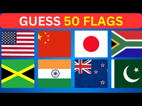 🚩 Guess the Country by the Flag Quiz 🌎 | Can You Guess 50 Flags?