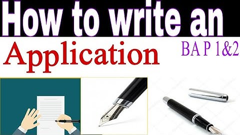 How to write an application in BA English paper |BA k paper ma application kask lkth hin.
