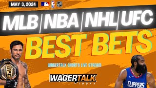 Free Picks & Predictions for MLB | UFC | NBA + NHL Playoff BEST BETS: May 3