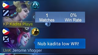 PRANK NOOB KADITA FAKE WR IN SOLO RANKED GAME!😂 (then showing my real skill💀)