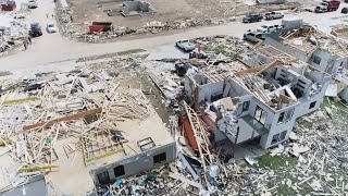Powerful tornado levels homes in Nebraska