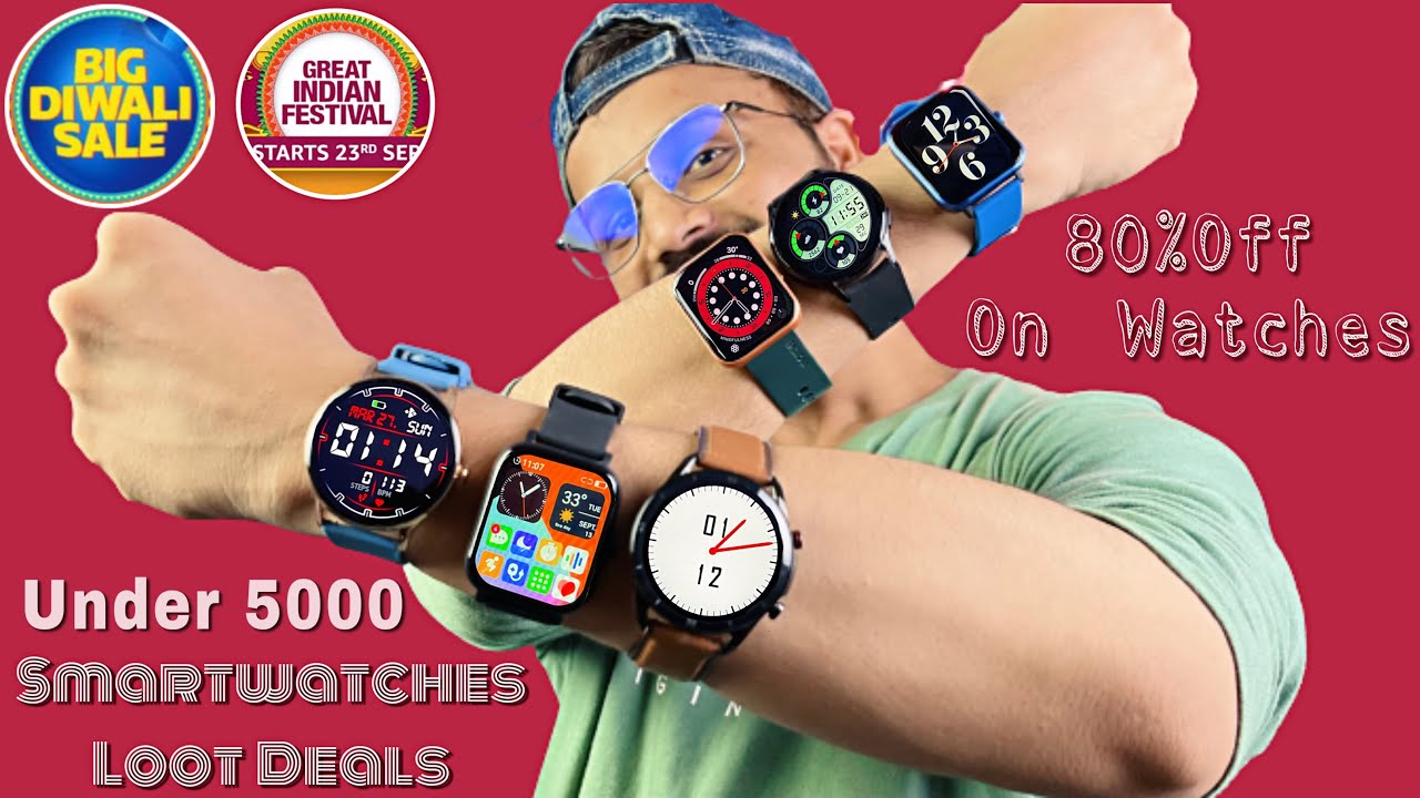 Top 5 Best Smartwatch Under 5000 Deals On Flipkart Diwali & Amazon
