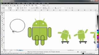 CorelDRAW tutorial -- creating Android logo
