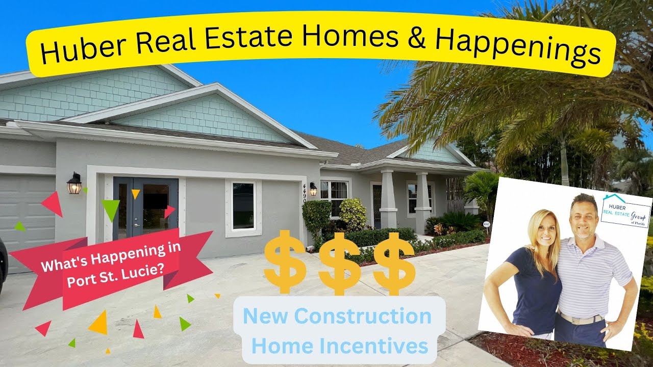 Huber Homes & Happenings Port St Lucie FL New Construction Home 3 Bed