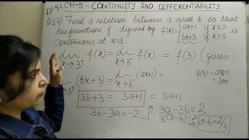 Class 12 Chapter 5 Continuity and Differentiability Exercise 5.1( Q.no.17)