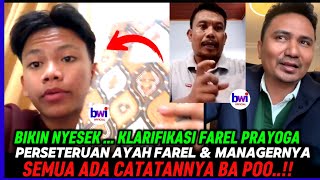 SANGAT TERHARU ..❗ FAREL PRAYOGA BUKA SUARA , PERSETERUAN AYAH DAN MANAGERNYA ‼️