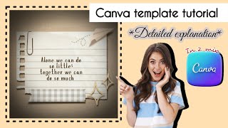 Instgram post template detailed tutorial in Canva for beginners 🤩 °easy way° || template tutorial ||