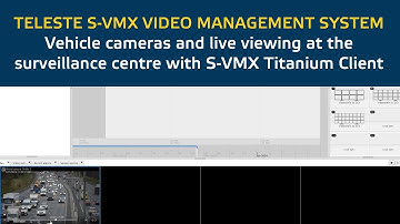 Teleste S-VMX: Vehicle cameras & live viewing at the surveillance centre with S-VMX Titanium Client