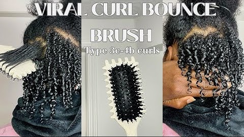 Testing The Viral Curl Bounce Brush on Type 3C-4A Curls | MAXIMUM Definition & NO frizz 