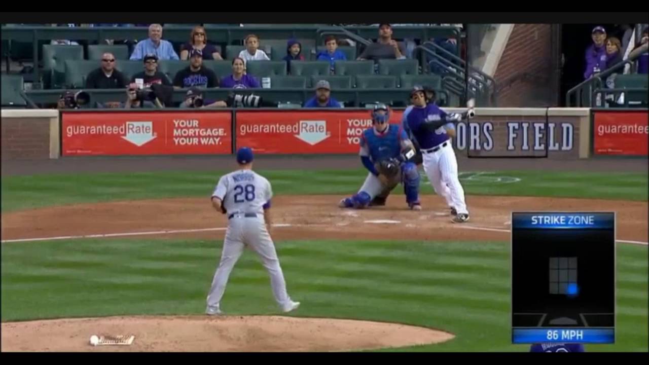 STEPHEN CARDULLO - First Career Grand Slam On His BDAY! (vs. Dodgers)