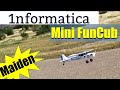 Mini Fun Cub 1100mm Wingspan EPO RC Airplane Kit Maiden Flight