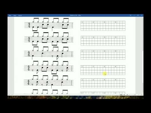 drumbit Schlagzeug Notation übertragen Teil 1