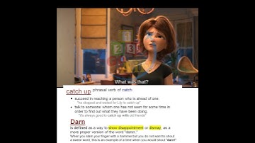 Catch up, Darn - Meaning, Pronunciation, Illustration | Vocabulary | ✈️ 𝟏𝟐𝟑 𝐆𝐨 𝐀𝐢𝐫!