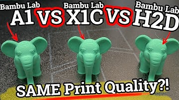 [Bambu Lab H2D VS Bambu Lab A1 & X1C] SURPRISING RESULTS! 😳😱 Print Comparison & First Impressions!
