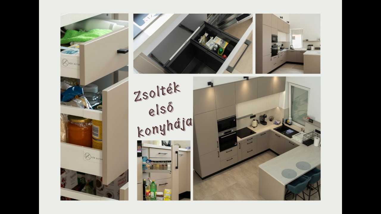 Zsoltiék első konyhája - KÖR Bútor módra