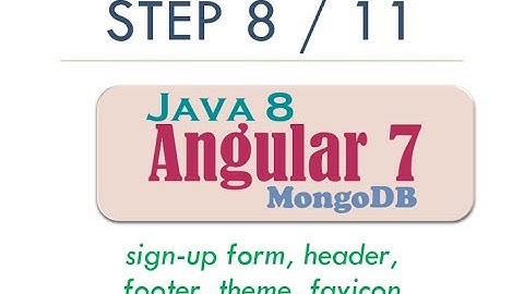 Complete Angular 7 Step By Step User CRUD with Java 8 REST, MongoDB   2019 Tutorial   Step 8