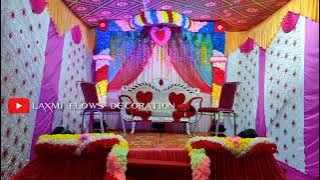 SMALL WEDDING STAGE ll FLOWER DECORATION ll STAGE DECORATION ll FULOKA SAJABAT ll#lxflowerdecoratin👌