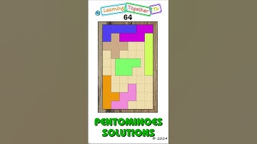 Not an image. #64 (Solution SETUP) Pentominoes Math Puzzle #mathchallenge #Shorts #puzzlegame