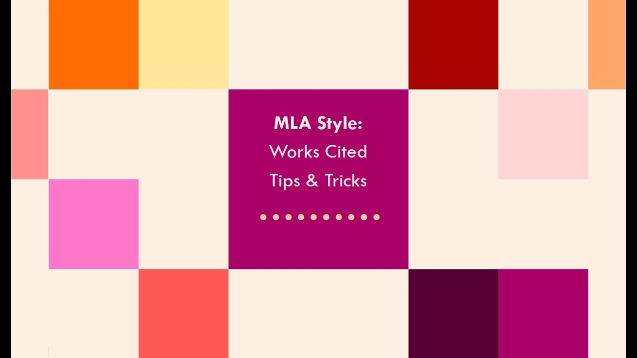 MLA Style: Tips & Tricks
