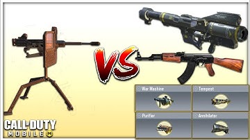 DESPERADO (SHIELD TURRET) VS ALL WEAPONS IN CODM BATTLEROYALE | SEASON 1