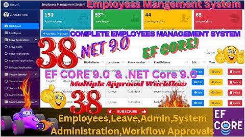 EP 38 Employees Management System With EFCore,MS SQL ASP.NET.CORE,Multiple User Approval Workflows🚀💥