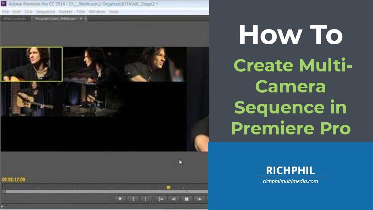How To Create Multi Camera Sequence or Timeline in Adobe Premiere Pro ...