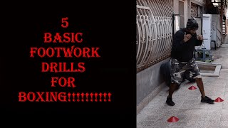 5 Basic footwork drills for beginners !!!! #boxing #fight #boxer