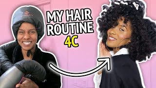 My Natural Hair Wash Day/Styling Routine! (4C curls) | Drew Dorsey