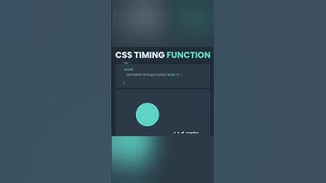 CSS Hack-7 || Learn CSS Animation Timing Function🔥 #coding #css  #chatgpt #shortsvideo #shortvideo
