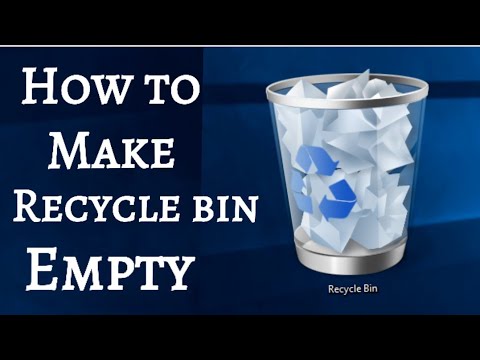How to Empty the Recycle Bin in Windows 7 | Delete files permanently in windows laptop