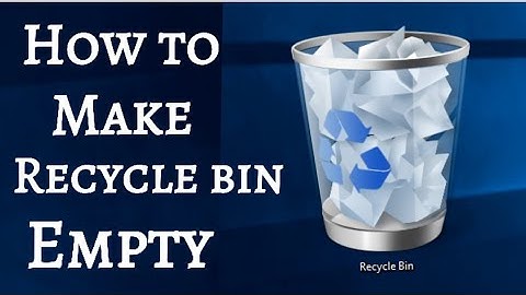 How to Empty the Recycle Bin in Windows 7 | Delete files permanently in windows laptop