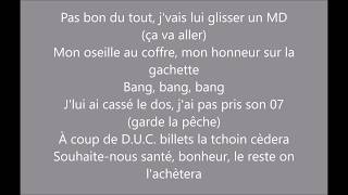 Vignette de la vidéo "Booba ça va aller ft Niska&Sidiki Diabaté (paroles/lyrics)"