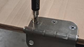 How to Drill center Pilot Hole on Door Hinges - Self Centering Drill Bit