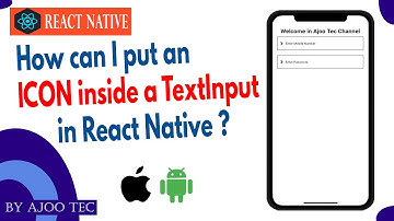 How can I put an icon inside a TextInput in React Native? || in Hindi