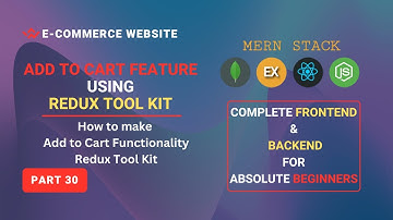 Add to Cart Functionality Frontend + Redux Tool Kit | MERN Project | MERN Ecommerce Website