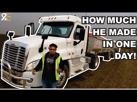 How Much A TRUCKER Makes In ONE DAY