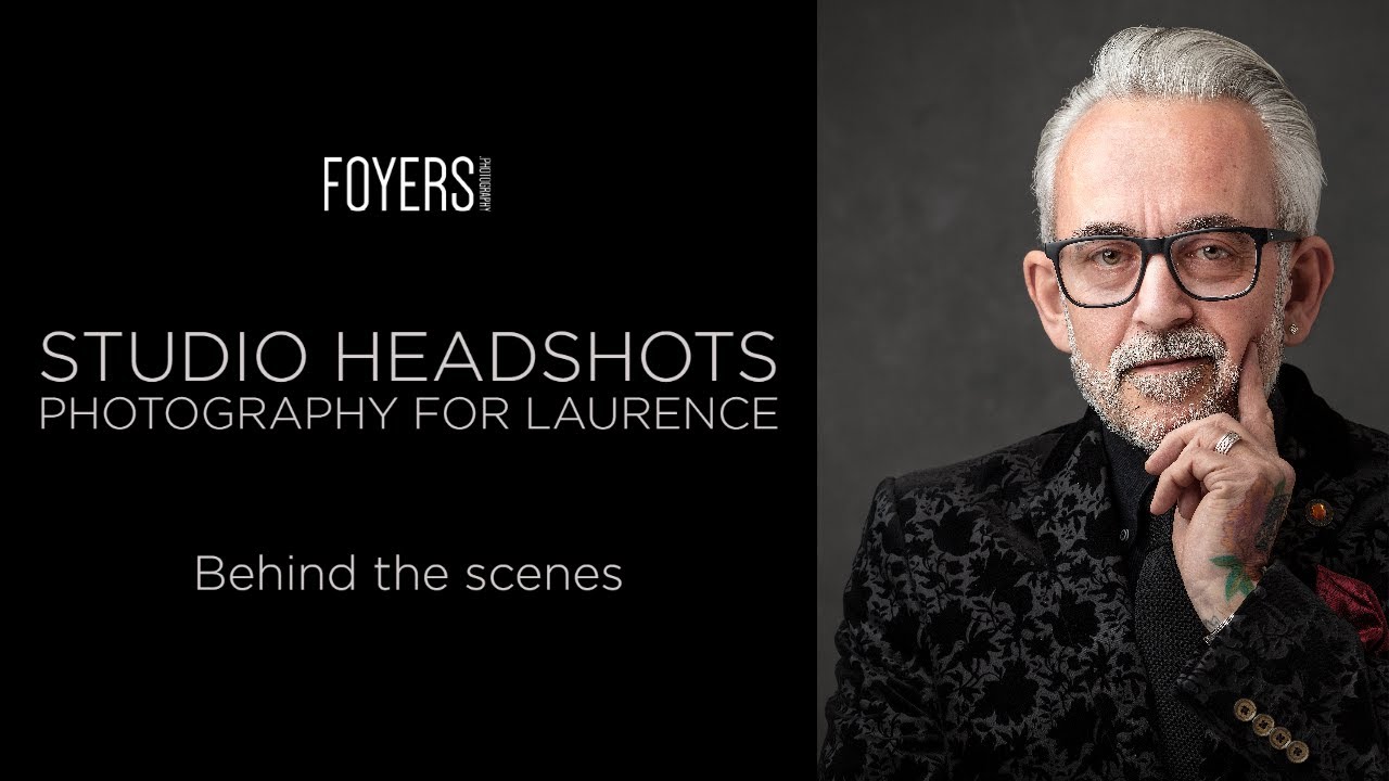Behind the scenes - Studio headshots photography for Laurence - YouTube